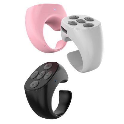 High Quality Tiktok Remote Control Scroll Ring Page Turner Fingertip Video Controller Wireless Smart Ring for Phone