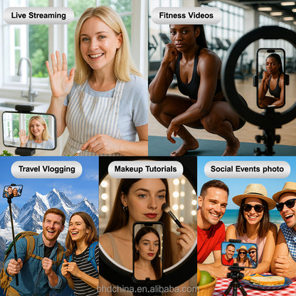 Magnetic Wireless Selfie Screen for Smart Phone HD Expansion Monitor Display Rear Camera Vlog Live Video Recording