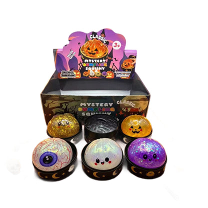 The Latest Hit: Halloween-themed Realistic Bun-shaped Squishy Stress-relief Toy with Slow Rebound and Flashing Lights