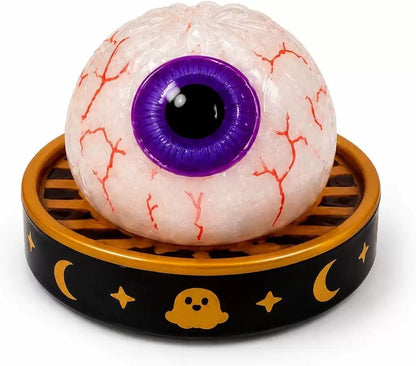 The Latest Hit: Halloween-themed Realistic Bun-shaped Squishy Stress-relief Toy with Slow Rebound and Flashing Lights